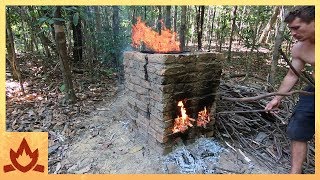 Primitive Technology Brick Firing Kiln [upl. by Eneleuqcaj12]