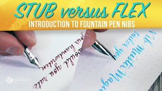 Introduction to Stub and Flex Nib Fountain Pens [upl. by Nwahsauq]