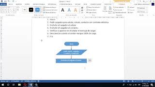 Ejemplo 1 algoritmo y diagrama de flujo en Microsoft Word [upl. by Byrne]