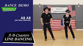 AB AB  Line Dance Demo amp Walk Through [upl. by Abdella930]