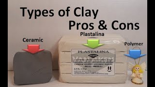 Types of Clay  Pros and Cons ceramic plastalina polymer [upl. by Molly]