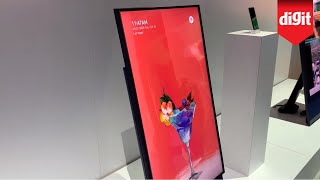 Heres A TV You Can Flip Sideways For Vertical Video Content Samsung Sero TV From CES 2020 [upl. by Aligna]