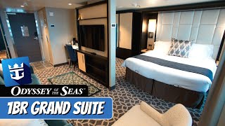 Odyssey of the Seas  Grand Suite 1 Bedroom  Royal Caribbean Full Walkthrough Tour amp Review 4K [upl. by Lirbaj447]