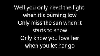 passenger let her go lyrics video [upl. by Sheepshanks]