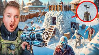 GIANT SNOW FORT SPY BASE vs SIREN HEAD ZOMBIES We’re Under Attack [upl. by Sneve616]