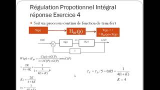 TD correcteur proportionnel Integral PI ex04 [upl. by Ruperta]