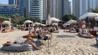 A walk through Barasti Beach Club  Trip to Dubai UAE 2021 [upl. by Aldin]