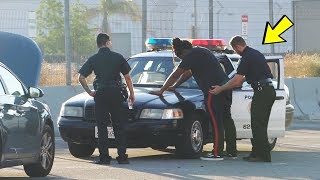 Fake POLICE OFFICER Prank  Arresting Strangers [upl. by Lamson]