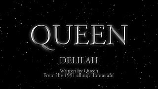 Queen  Delilah Official Lyric Video [upl. by Annahpos]