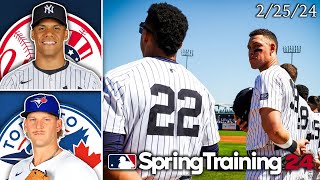 New York Yankees vs Toronto Blue Jays  Spring Training Highlights  22524 [upl. by Spenser]