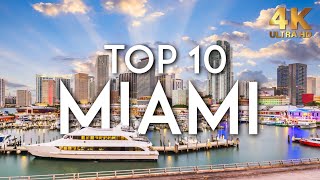 TOP 10 Things to do in MIAMI  Florida Travel Guide 4K [upl. by Ainecey793]