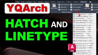 YQArch HATCH amp LINETYPE  YQArch Tutorial [upl. by Papst]