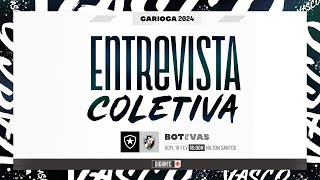 ENTREVISTA COLETIVA  BOTAFOGO x VASCO  AO VIVO  VASCOTV [upl. by Hniht329]