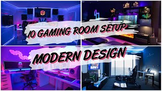 10 GAMING ROOM SETUP MODERN DESIGN [upl. by Mcilroy128]