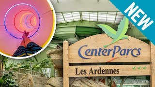 NEW AQUA MUNDO WATERPARK Center Parcs Les Ardennes  All Slides  Tous les Toboggans Onride [upl. by Mae939]