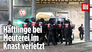 Gefängnismeuterei Polizei stürmt Knast in Thüringen  JVA Untermaßfeld [upl. by Silvester]