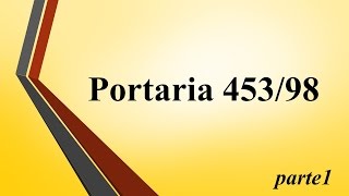 Portaria 45398 pt1 [upl. by Hnoj318]