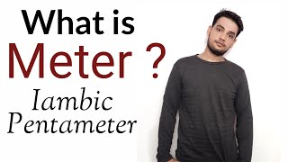 Meter  Iambic Pentameter Trimeter Tetrameter Hexameter in Hindi [upl. by Gora]