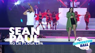 Sean Paul ft Dua Lipa  No Lie Live At Capital’s Summertime Ball 2017 [upl. by Relyks]