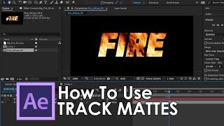 How to use Track Mattes in Adobe After Effects  Tutorial [upl. by Nairdna]