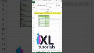 How to Assign  Change Yes To 1 And No To 0 In Excel shorts [upl. by Ahsinahs]