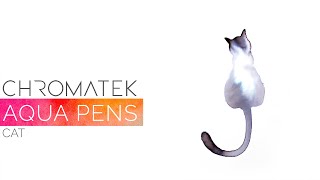 Chromatek Watercolor Brush Pen Tutorials Cat [upl. by Rowe284]