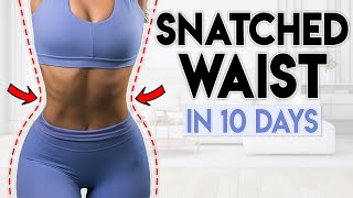 SNATCHED WAIST amp ABS in 10 Days  5 minute Home Workout [upl. by Ode]